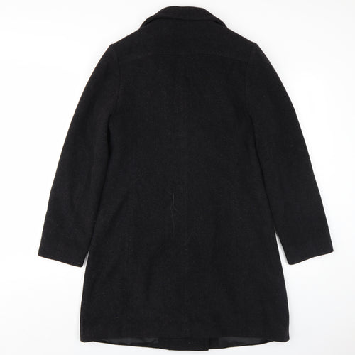 Vernissage Women's Black Wool Pea Coat Size 8 Classic