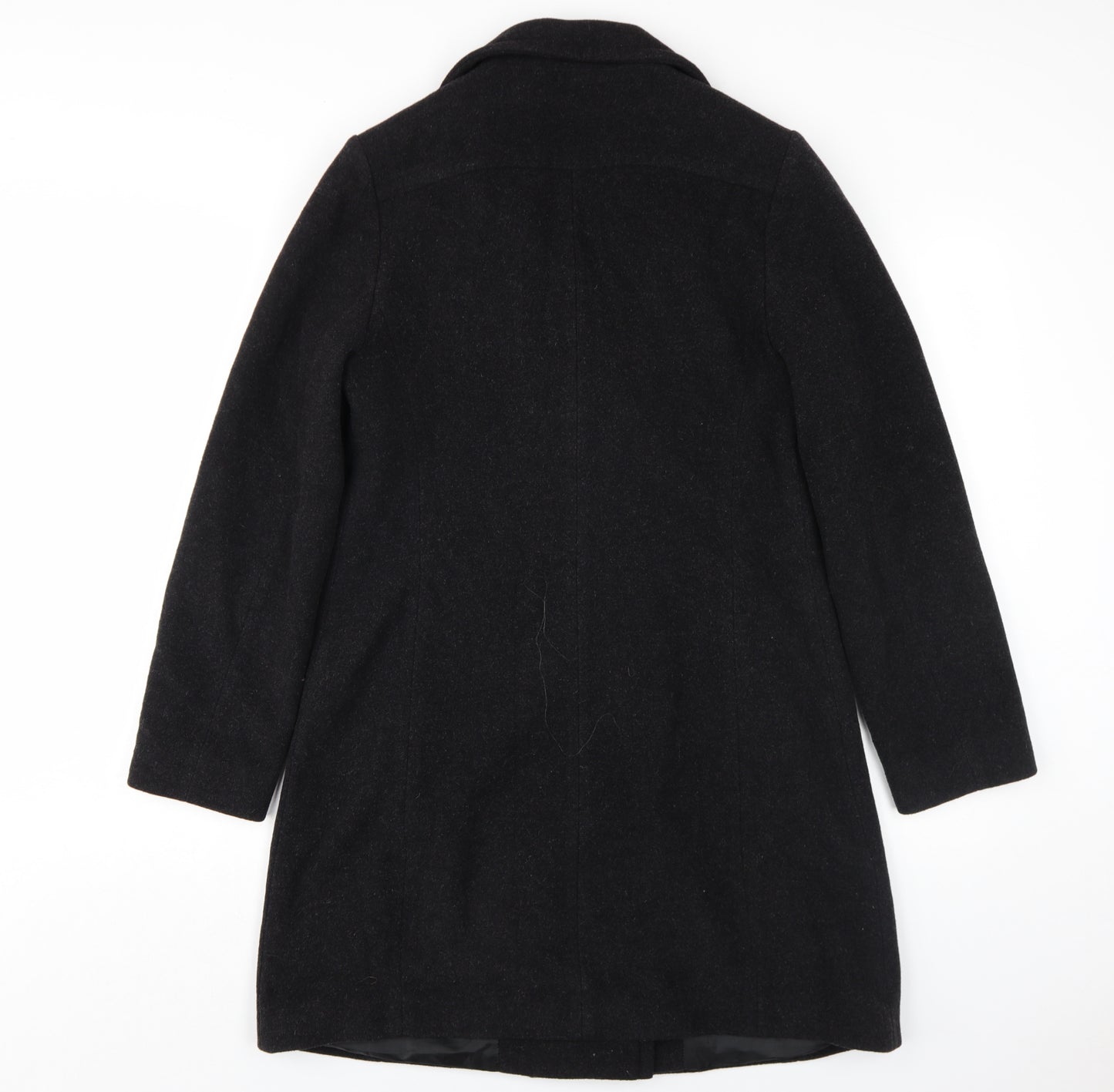 Vernissage Women's Black Wool Pea Coat Size 8 Classic