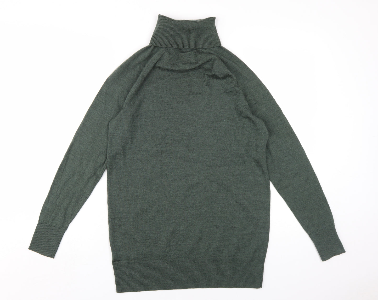 GAP Men's Green Merino Wool Roll Neck Jumper S