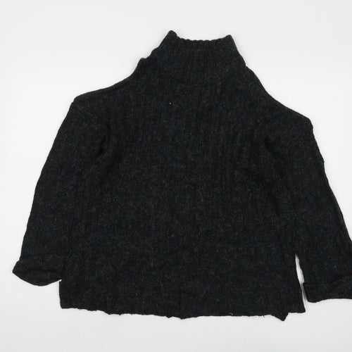 Lottie Women's Black Mock Neck Jumper Size 8