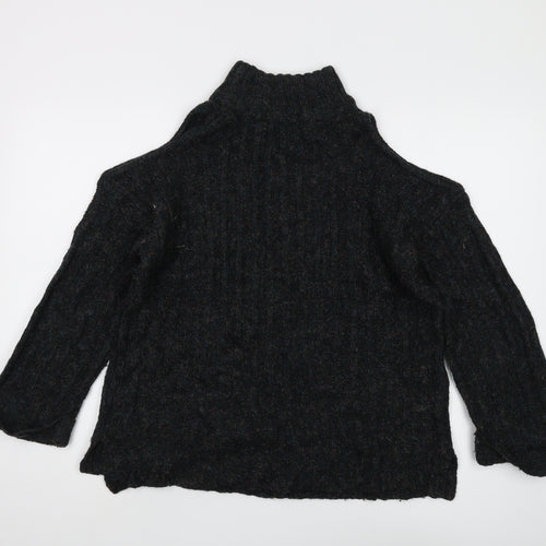 Lottie Women's Black Mock Neck Jumper Size 8