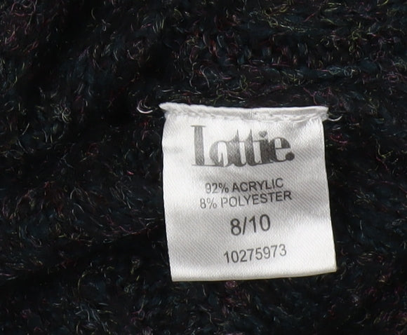 Lottie Women's Black Mock Neck Jumper Size 8