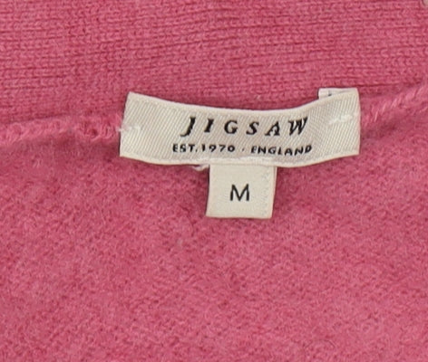 Jigsaw Women's Pink Wool Cashmere Cardigan - M