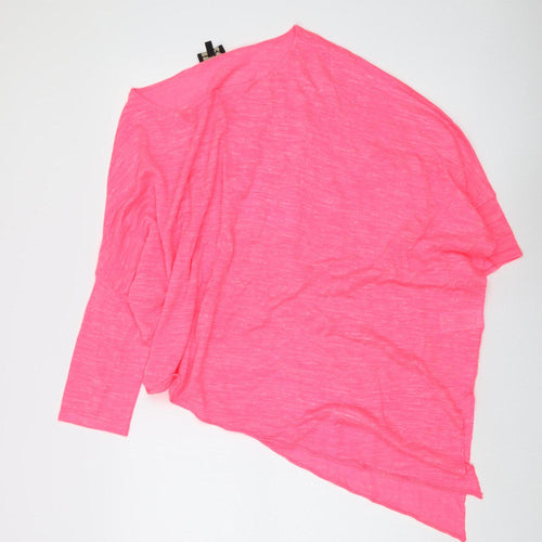 Phase Eight Women's Pink Cape Jumper, Size L, Boat Neck