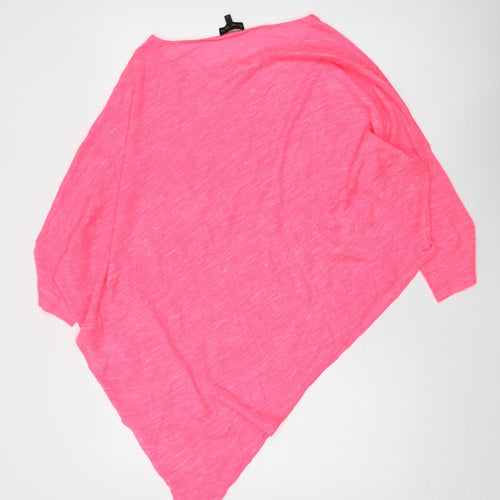 Phase Eight Women's Pink Cape Jumper, Size L, Boat Neck