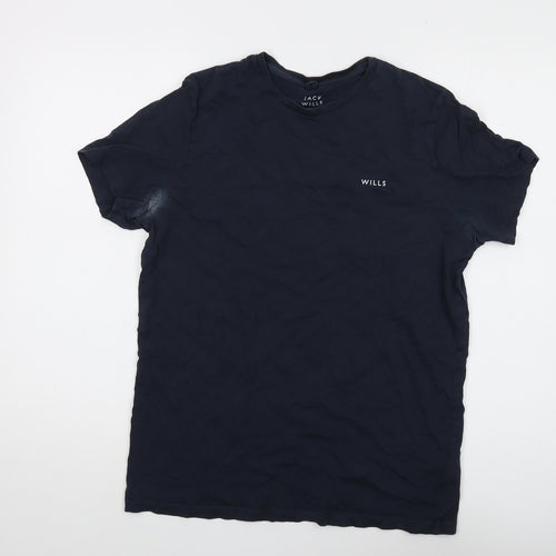 Jack Wills Men's Blue Small T-Shirt