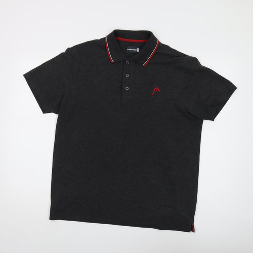 Head Men's Black Polo Shirt Medium Casual Comfort