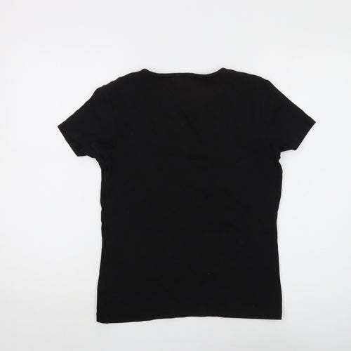 GAP Women's Black M Basic Stretch T-Shirt