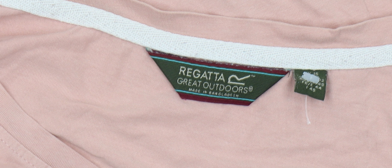 Regatta Women's Pink Casual T-Shirt Size 16