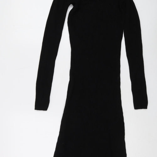 Brave Soul Women's Black Long Knit Dress XS