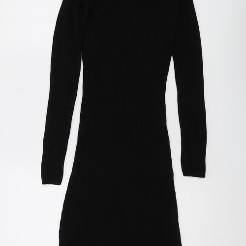 Brave Soul Women's Black Long Knit Dress XS