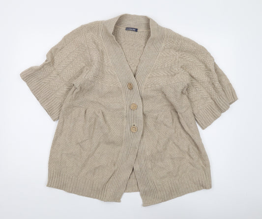 JoJo Maman Bébé Beige Wool Cardigan, Women's S