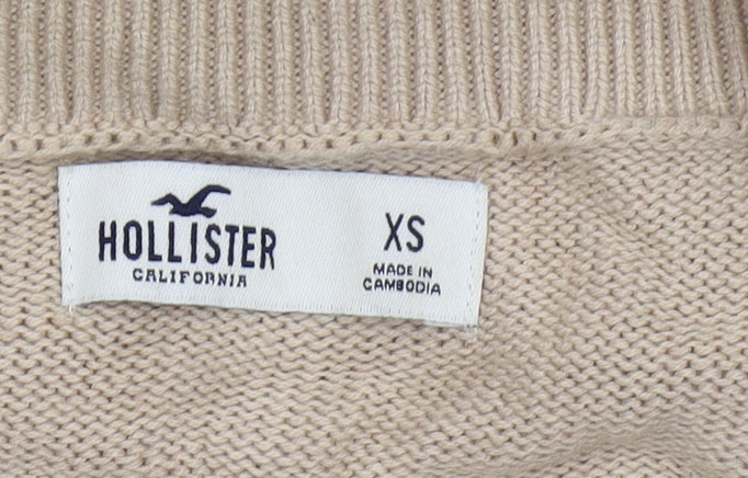 Hollister Women's Beige XS Cardigan Geometric Knit