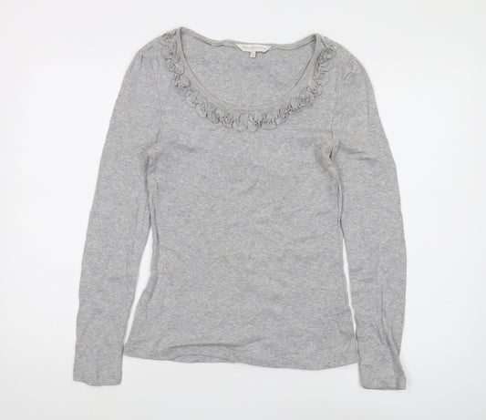 Rocha, John Rocha Grey Scoop Neck Long Sleeve Women’s T-Shirt