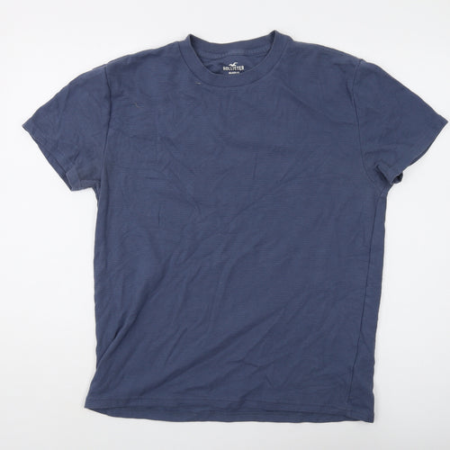 Hollister Men's Blue Relaxed Fit T-Shirt S