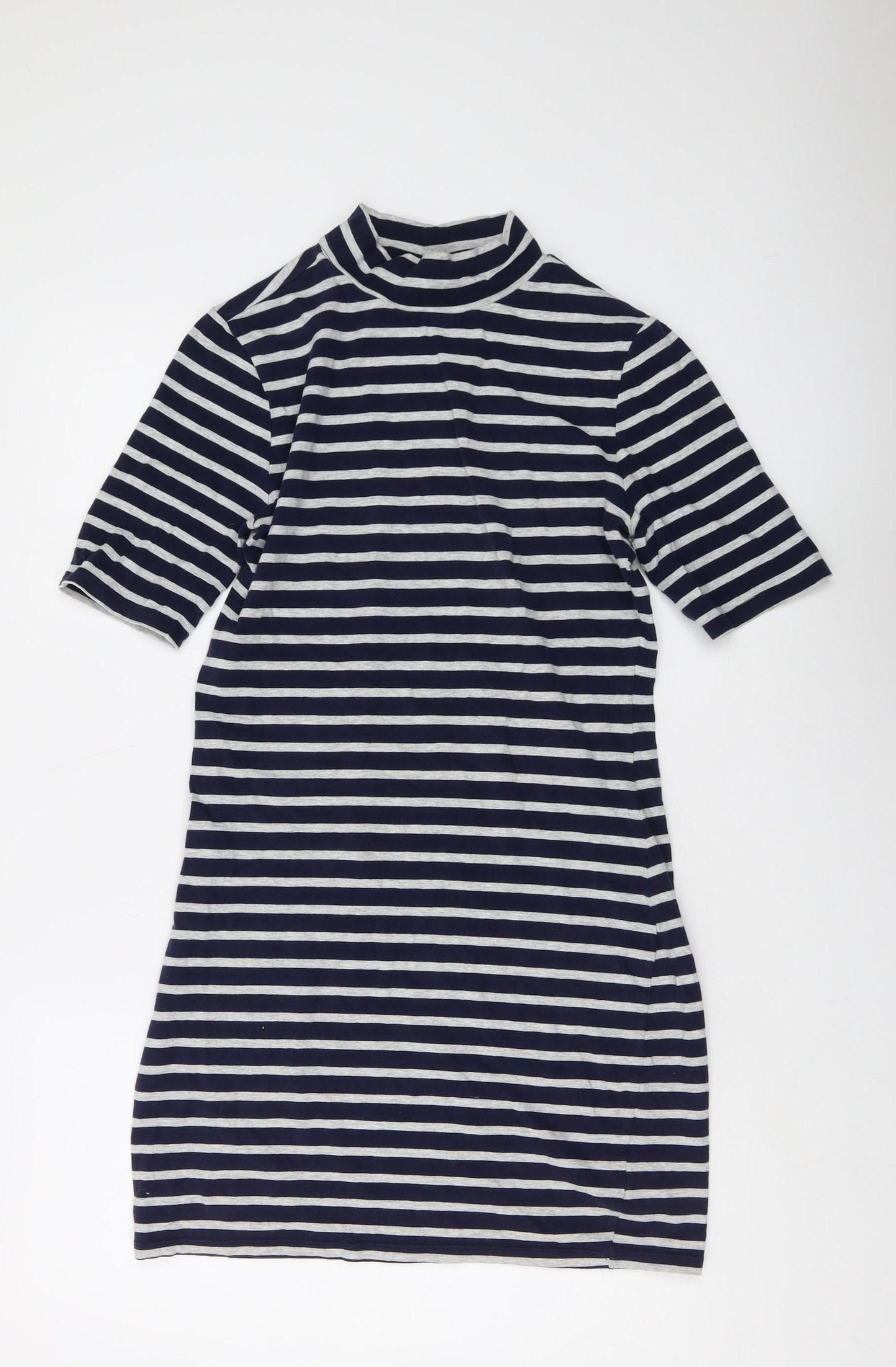 Gap Women's Blue Striped T-Shirt Dress, S
