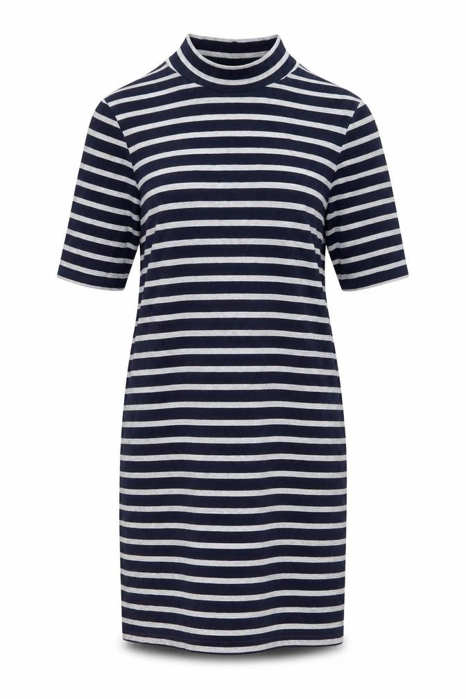 Gap Women's Blue Striped T-Shirt Dress, S
