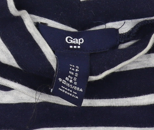 Gap Women's Blue Striped T-Shirt Dress, S