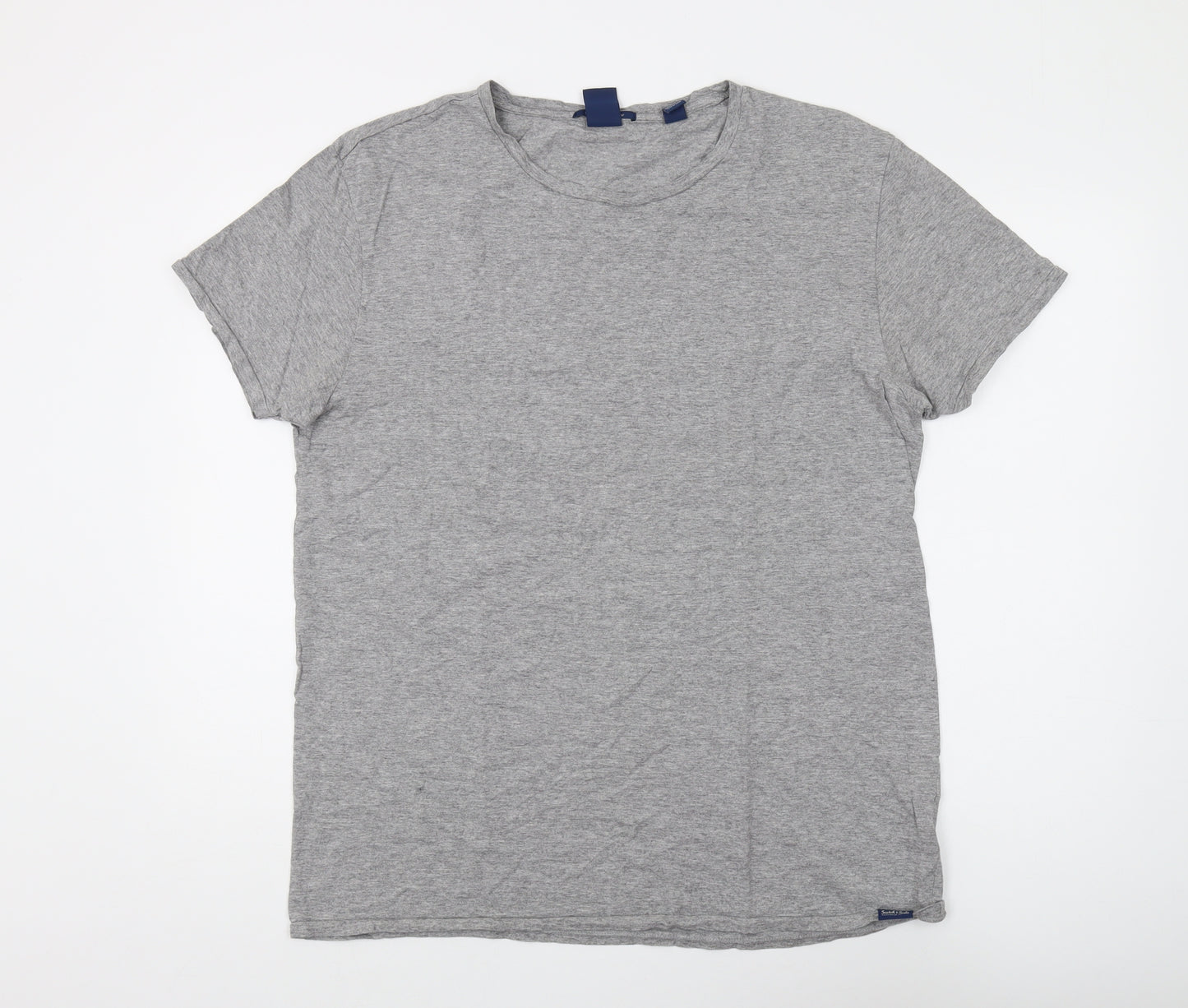 Scotch & Soda Men's Grey XL Cotton T-Shirt