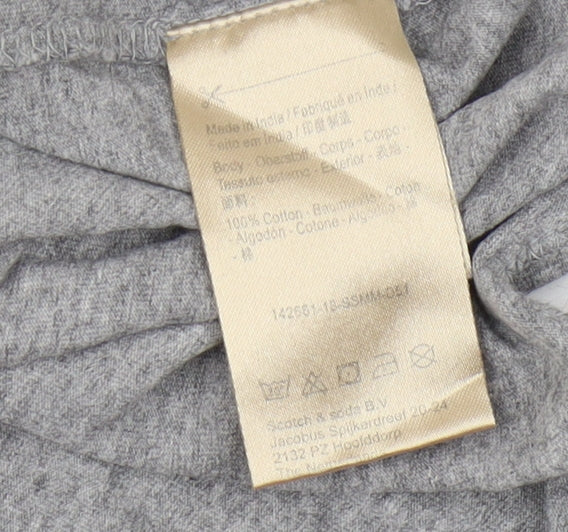 Scotch & Soda Men's Grey XL Cotton T-Shirt