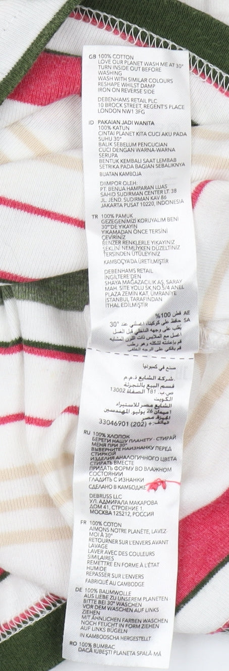 Maine New England Women's Multicoloured Stripe T-Shirt