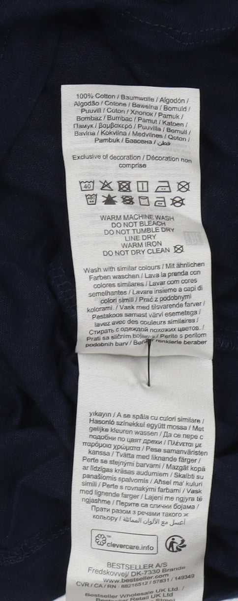 Jack & Jones Men's Blue XL Graphic T-Shirt