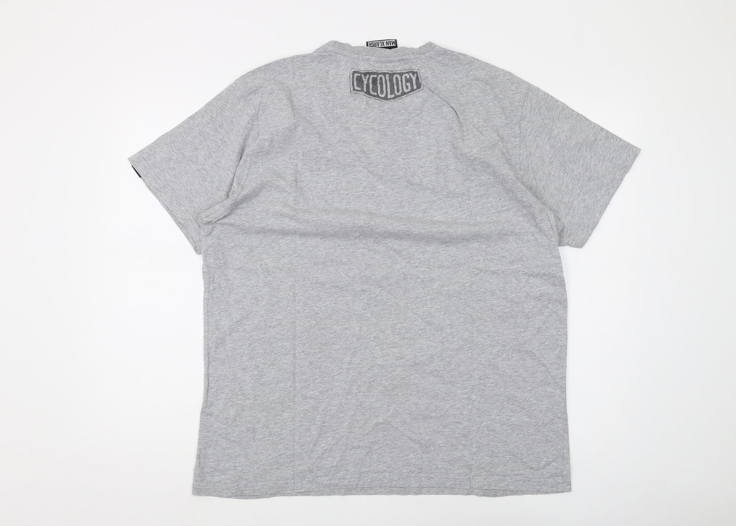 Cycology Men's XL Grey Graphic Bike T-Shirt
