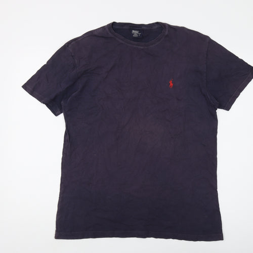 Polo Ralph Lauren Men's Blue Cotton T-Shirt Medium