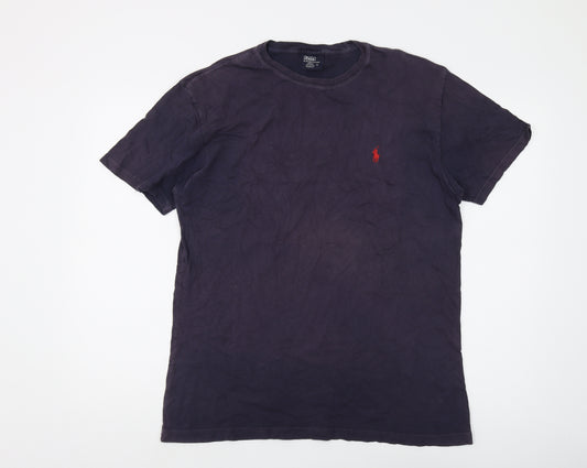 Polo Ralph Lauren Men's Blue Cotton T-Shirt Medium