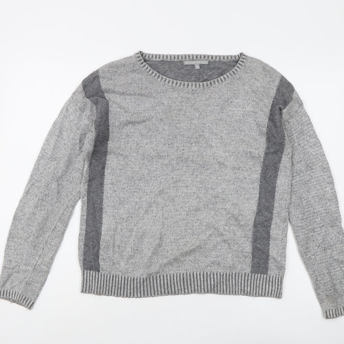 Oliver Bonas Women's Grey Knit Jumper Size 10