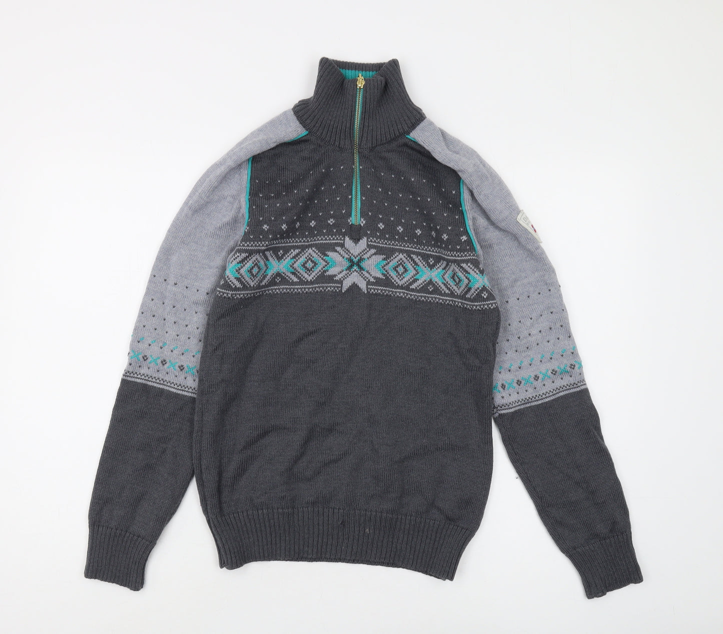 Dale of Norway Men's Grey Pullover Jumper