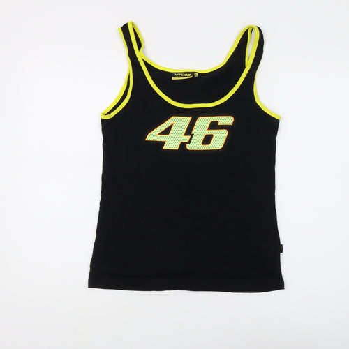 VR46 Black Tank Top Unisex Adults L Basic Cotton