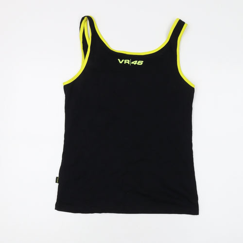 VR46 Black Tank Top Unisex Adults L Basic Cotton