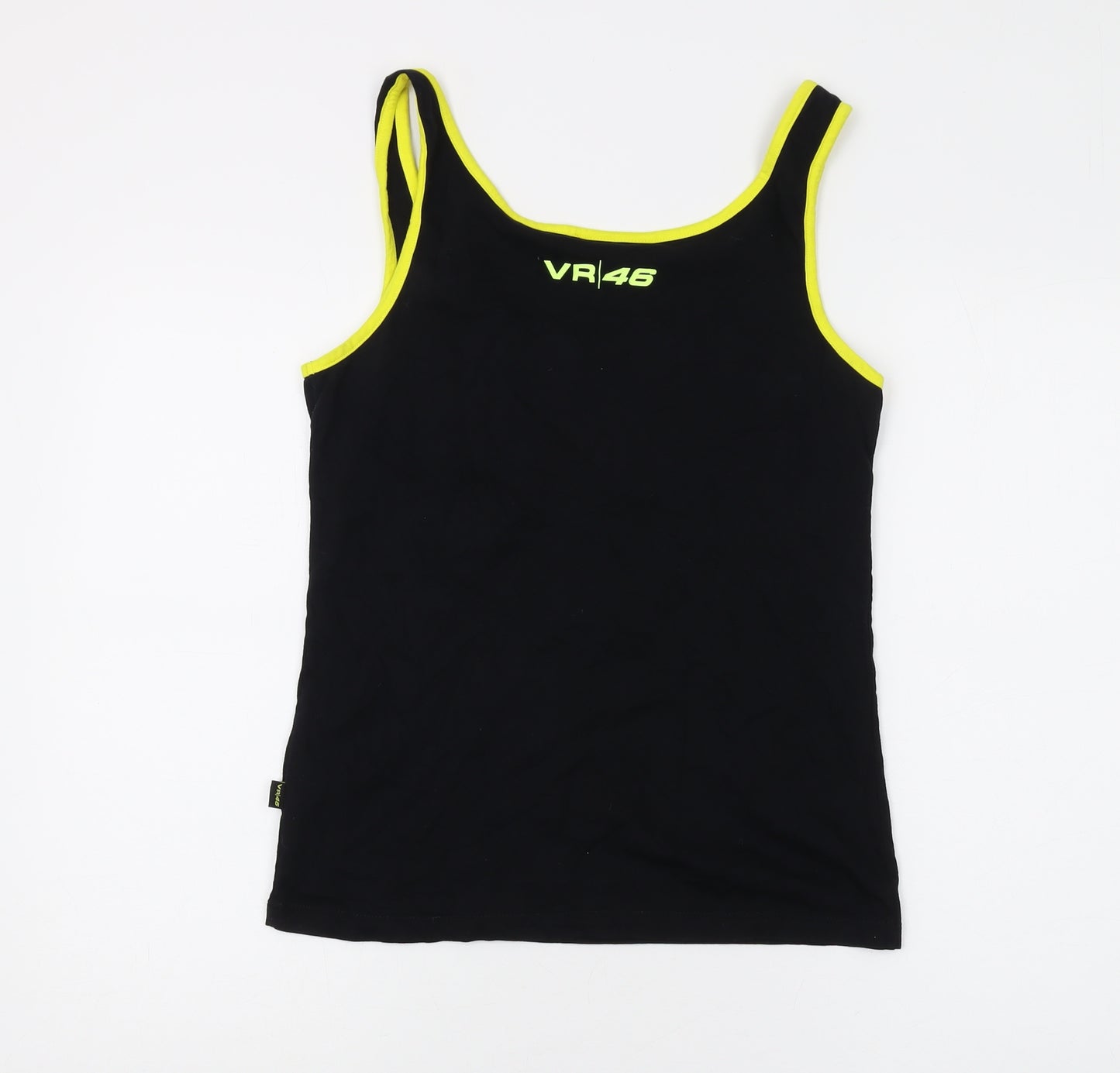 VR46 Black Tank Top Unisex Adults L Basic Cotton