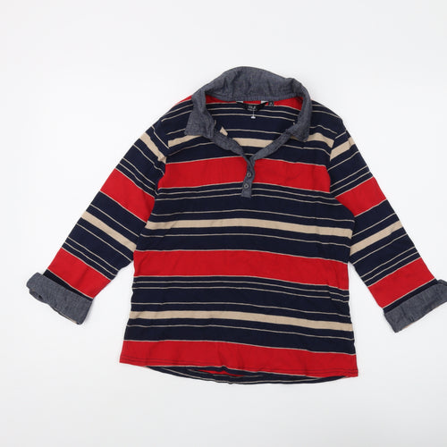 The Edinburgh Woollen Mill Women's Striped Polo - Size 14-16