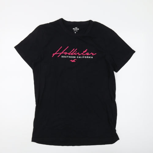 Hollister Men's Black Graphic Tee M - California Style