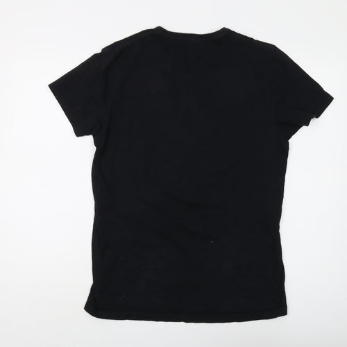 Hollister Men's Black Graphic Tee M - California Style