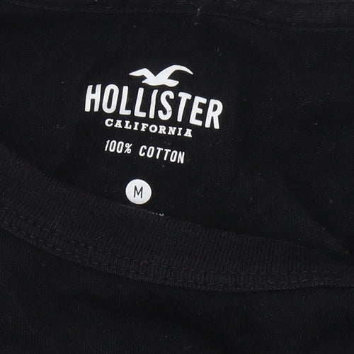 Hollister Men's Black Graphic Tee M - California Style