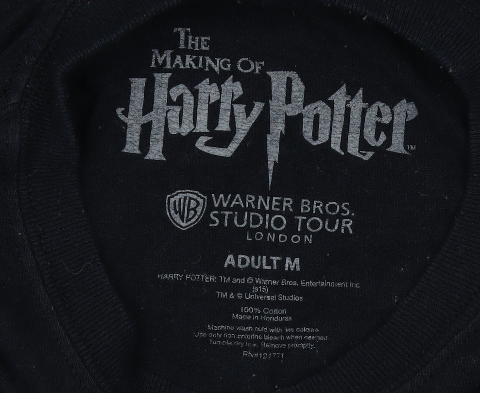 Warner Bros Men’s Black Harry Potter Graphic T-Shirt M
