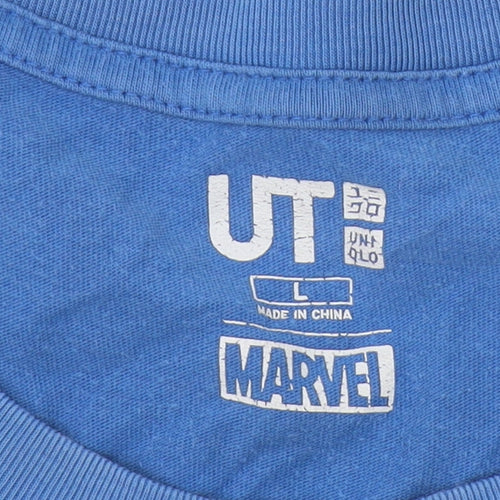 Uniqlo Marvel Blue Men's L Captain America T-Shirt