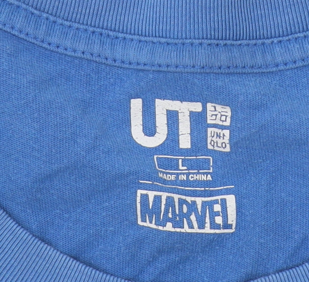 Uniqlo Marvel Blue Men's L Captain America T-Shirt