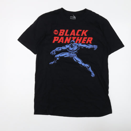 Marvel Black Panther Men's Black L Graphic T-Shirt