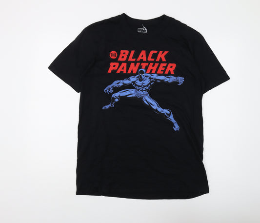 Marvel Black Panther Men's Black L Graphic T-Shirt