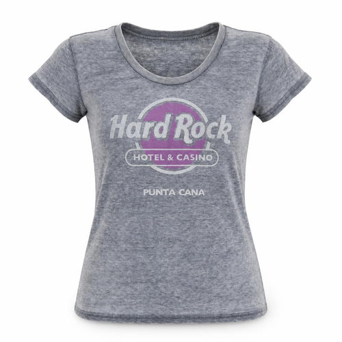 Hard Rock Grey T-Shirt Unisex Adults L Graphic Print