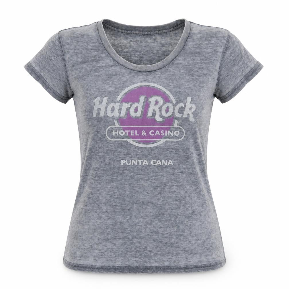 Hard Rock Grey T-Shirt Unisex Adults L Graphic Print