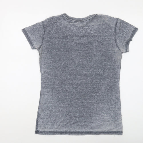 Hard Rock Grey T-Shirt Unisex Adults L Graphic Print