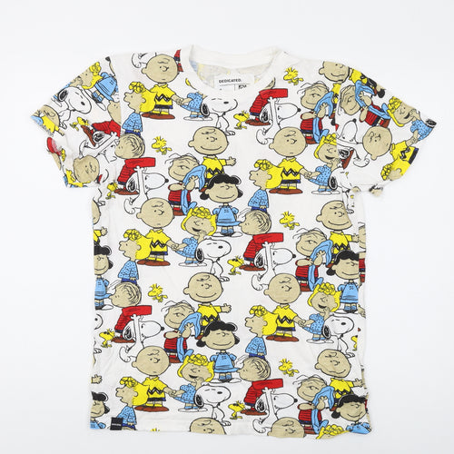 Dedicated Men’s Peanuts Cartoon T-Shirt, Size S Multicoloured