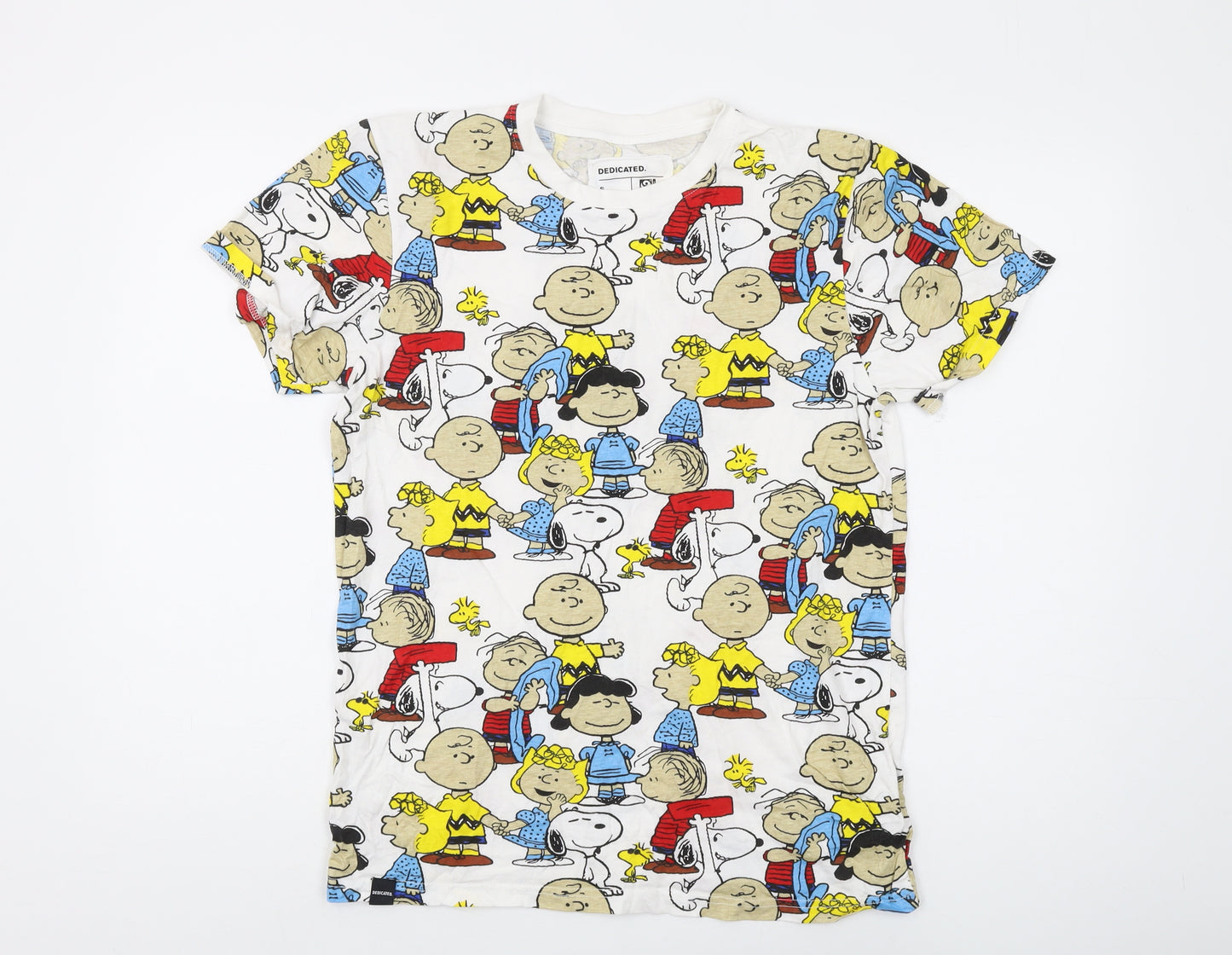 Dedicated Men’s Peanuts Cartoon T-Shirt, Size S Multicoloured