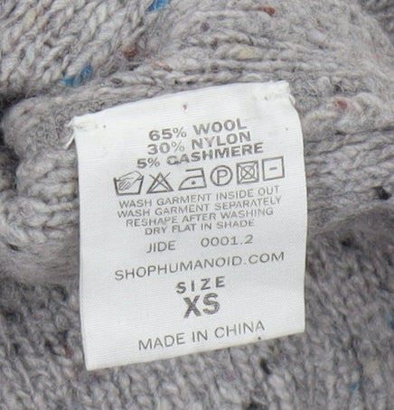 Humanoid Women's XS Grey Wool Cashmere Blend Pullover