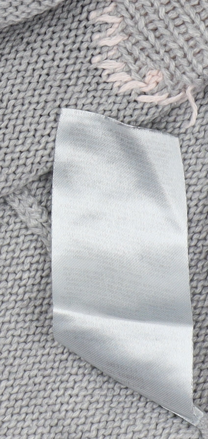 Amara Reya Women's Grey Polka Dot Cardigan, M, Knit